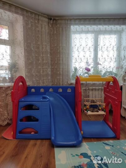 Горка + качели Perfetto Sport 