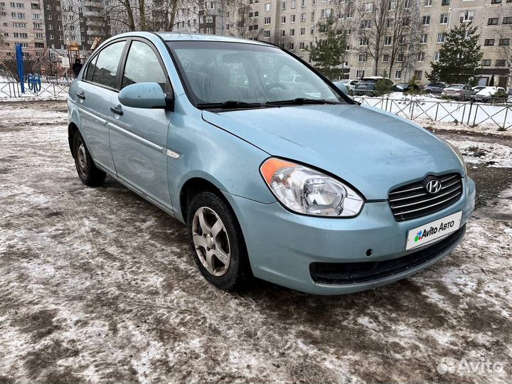 Hyundai Verna 1.4 МТ, 2008, 285 500 км
