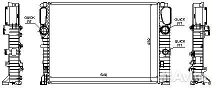 Радиатор охлаждения Mercedes W211