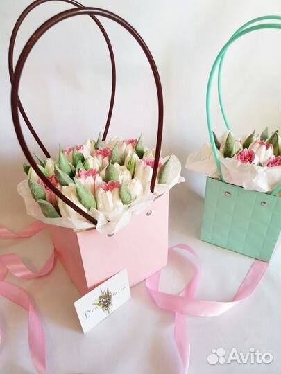 Сладкие букеты, букет на выпускной, зефир