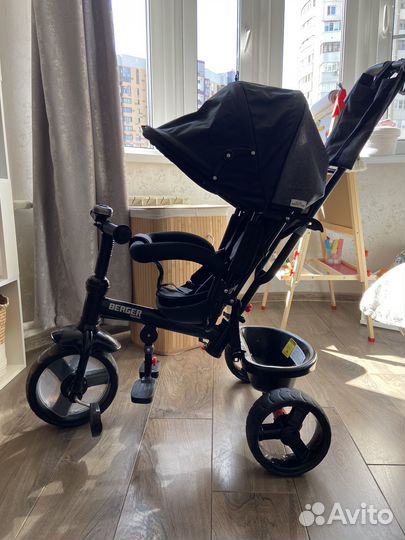 Велосипед трехколёсный с ручкой Werter Berger