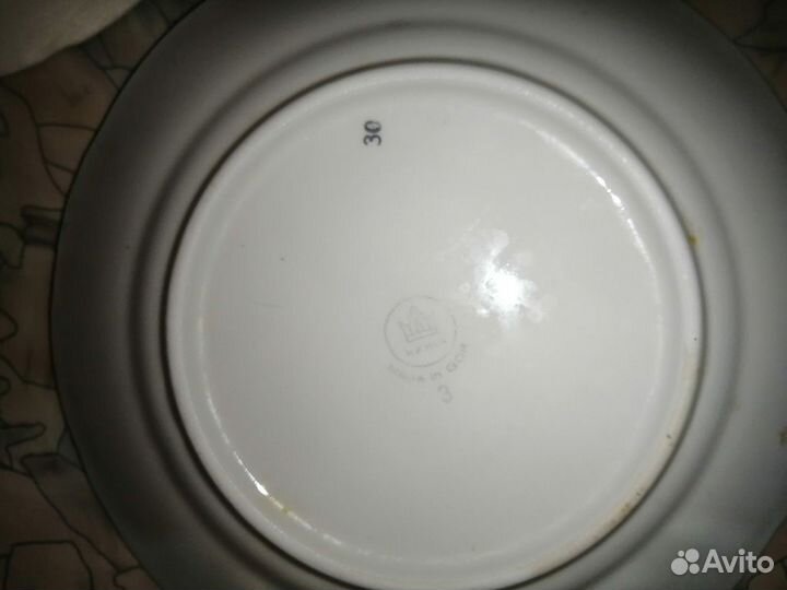 Редкие тарелки под второе времен СССР