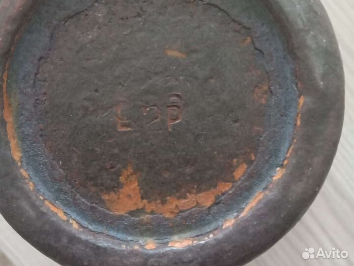Ступа старинная с пестиком, чугунная