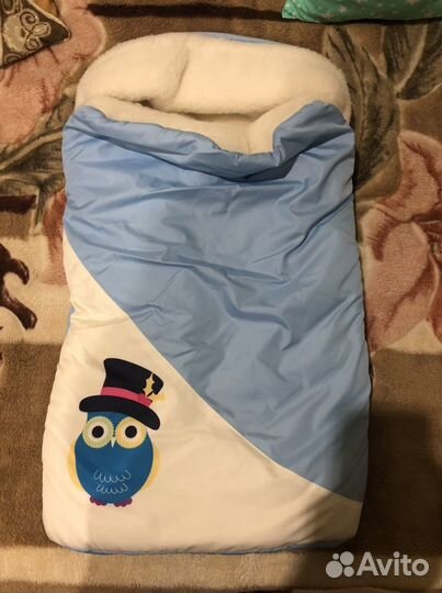 Конверт одеяло на выписку зимний