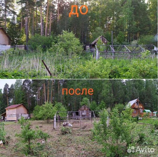 Расчистка территории /Спил деревьев/ Покос травы