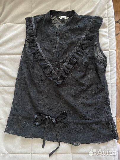 Кружевная винтажная блузка