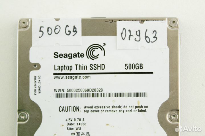 HDD2.5 500 GB Seagate Laptop Thin sshd