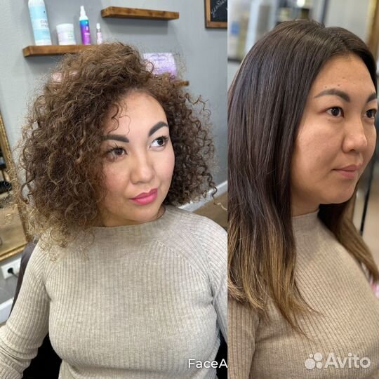 Биозавивка волос. афро, крупные кудри