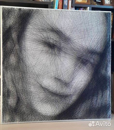 Портрет из нити ручной работы