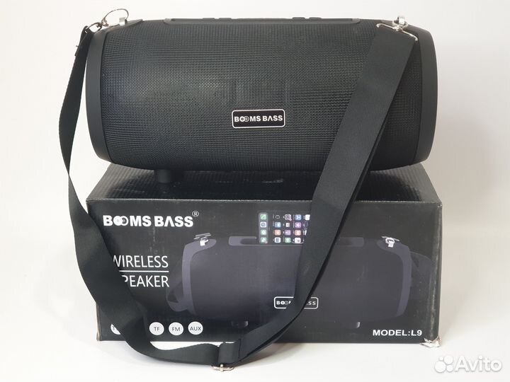Bluetooth-колонка Booms Bass L9 бумбокс 2*8Вт