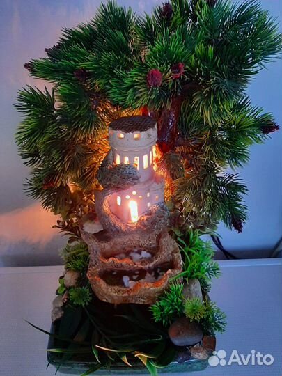 Водопад с подсветкой