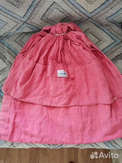 Слинг льняной на кольцах 