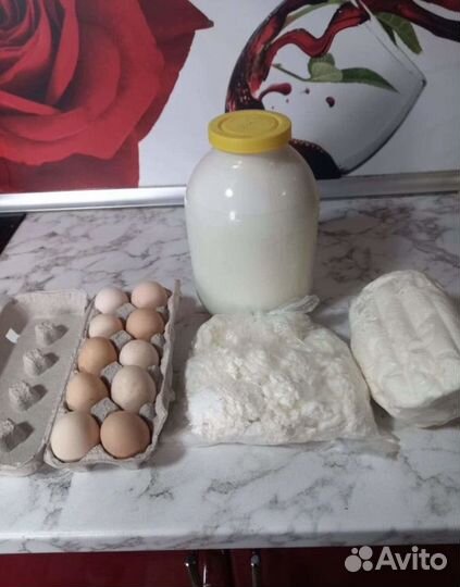 Молоко, творог, масло, сметана