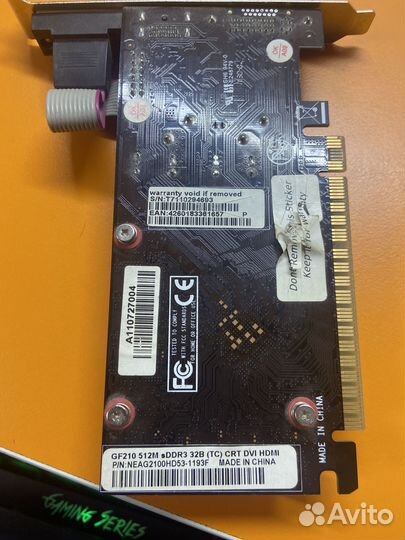 Видеокарта GF210 512M DDR3 32B