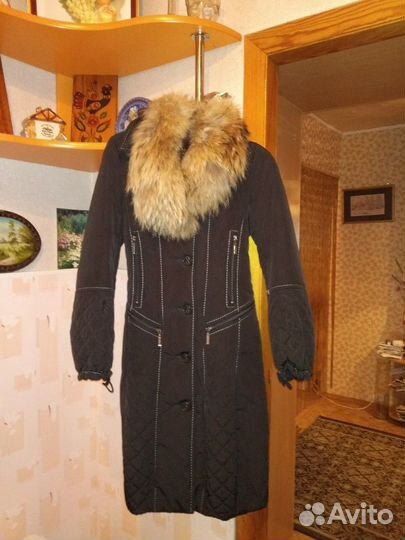 Зимнее стеганое пальто