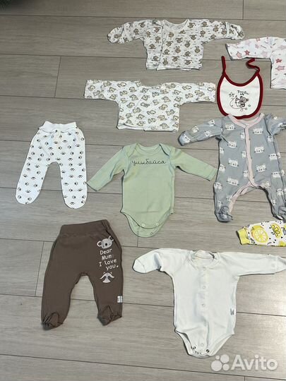 Одежда для новорожденных пакетом 56-62