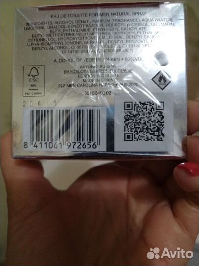 Туалетная вода оригинал 212