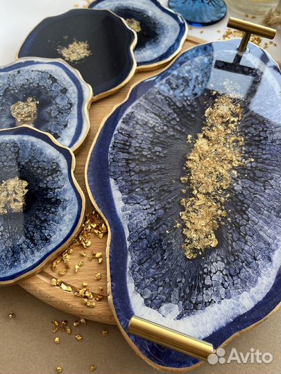 Сервировочный набор из эпоксидной смолы