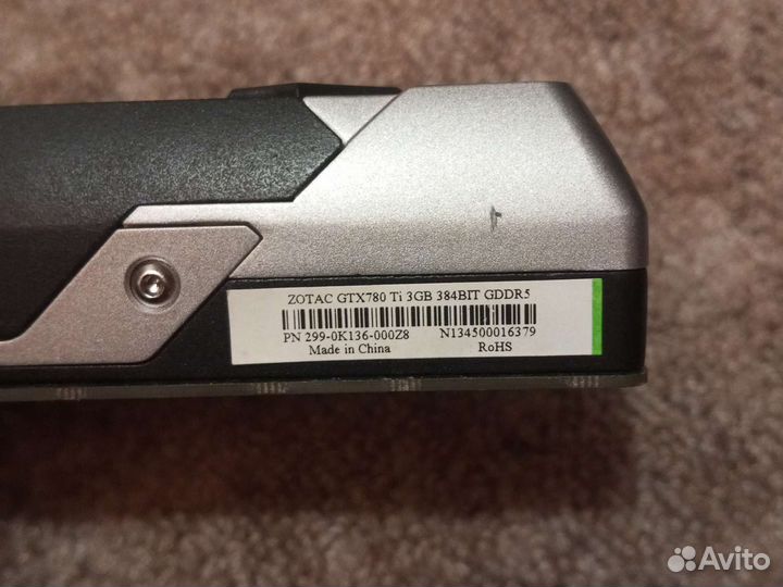 Nvidia gtx 780 ti 3gb игровая