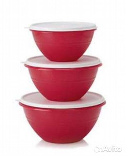 Tupperware Набор миски Брауни 1 /1,75 / 2,4 л