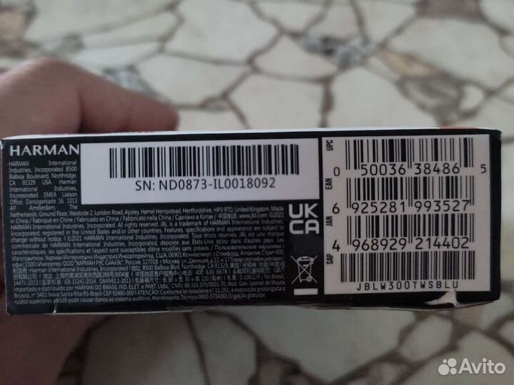 Беспроводные наушники jbl wave 300 tws