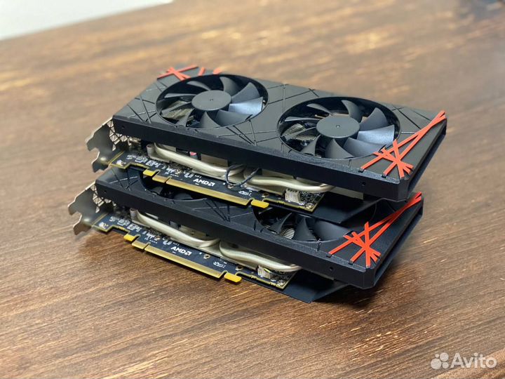 Видеокарта AMD RX580 8GB дефект / на запчасти