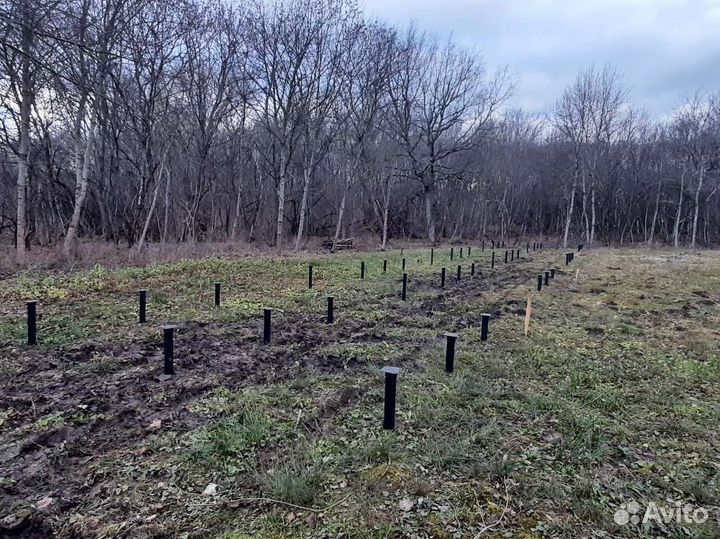 Винтовые сваи под ключ установка