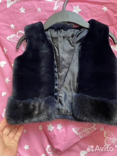 Норковая безрукавка