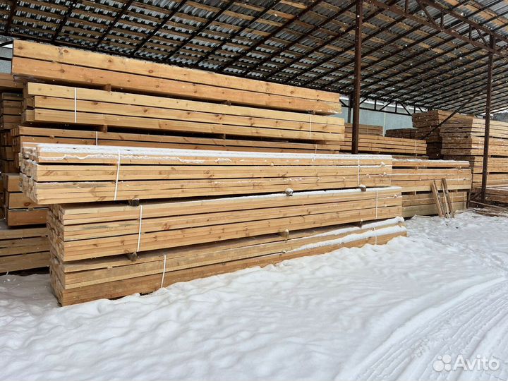 Брус обрезной 100х150х6000мм 1 сорт ГОСТ