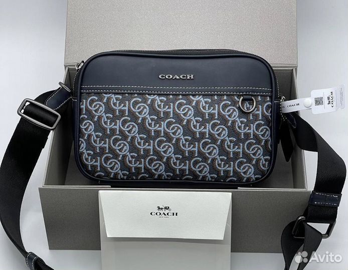 Сумка мужская Coach Monogram Кожа