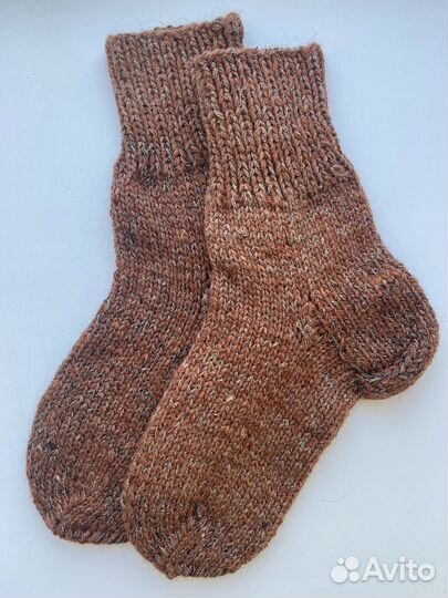 Носки вязаные ручной работы шерсть р. 41-43