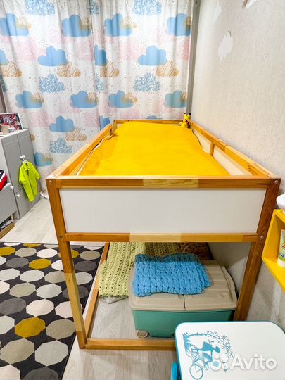 Кровать чердак IKEA kura