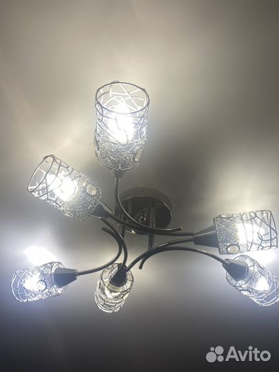 Люстра потолочная, современная, новая