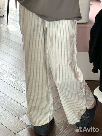 Брюки летние в полоску