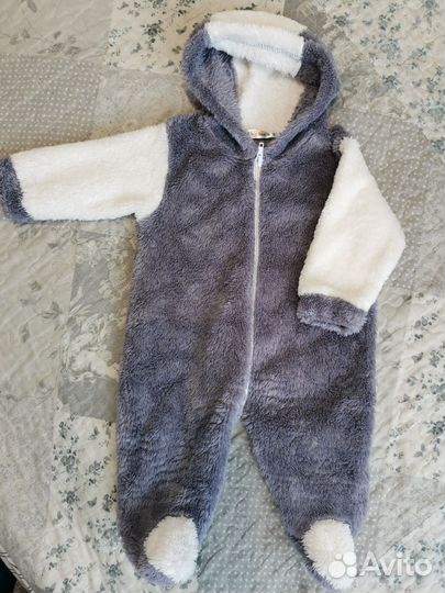 Плюшевый комбинезон 68 р