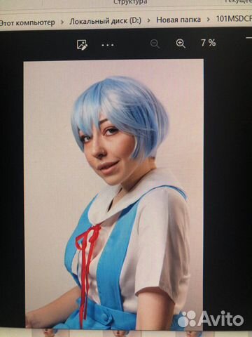 Парик Аянами рей евангелион косплей