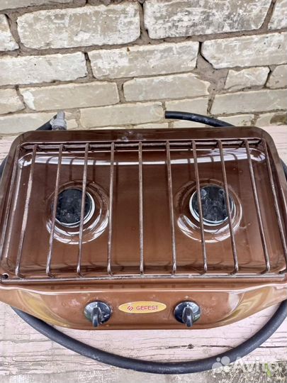 Газовая плита походная Гефест двухкомфорочная, б/у