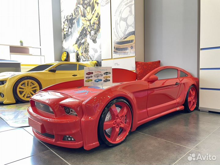 Кровать машина мустанг3d