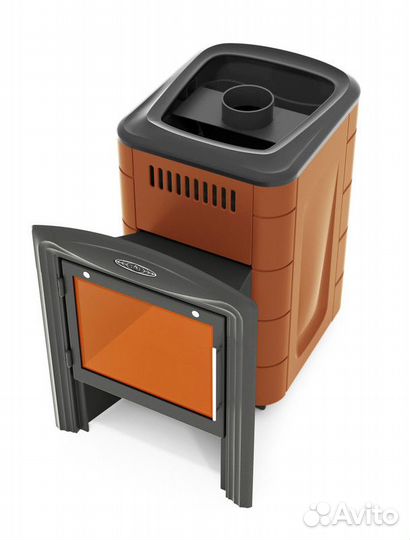 Печь Компакт 2017 Carbon Витра терракота