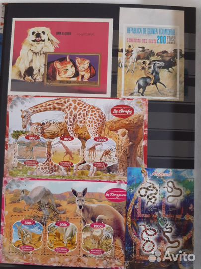 Почтовые блоки иностранных государств