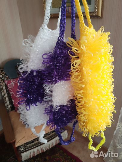 Мочалка ручной работы