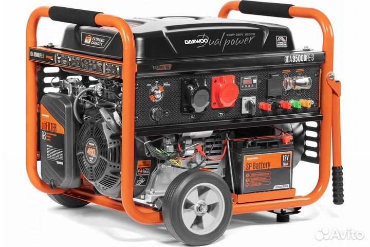 Бензиновый генератор Dual Power Daewoo GDA 9500DPE