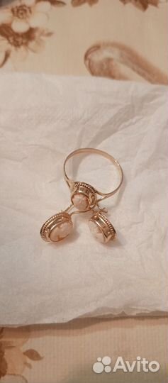 Золотой комплект Камея