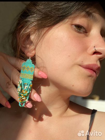 Серьги ручной работы