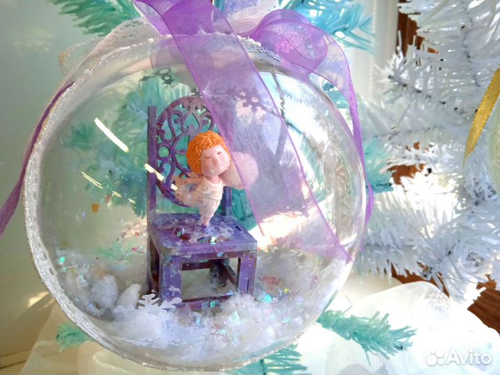 Елочные украшения шары ручной работы