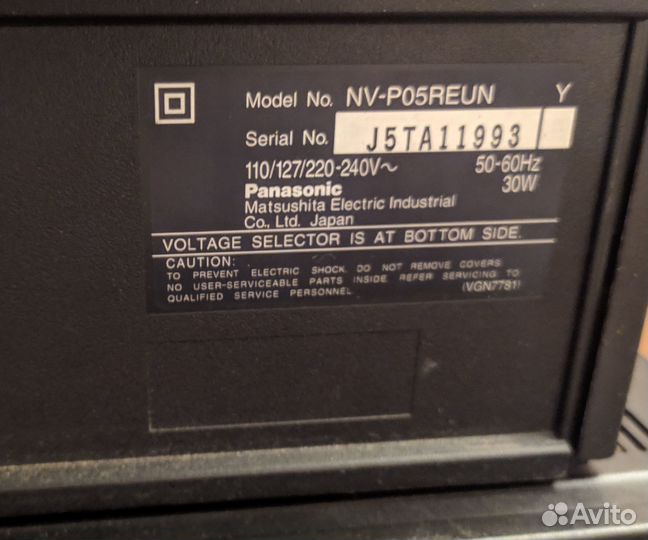 2 видеомагнитофона aiwa Panasonic