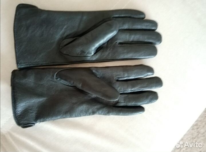 Перчатки женские кожаные новые 6 демисезонные
