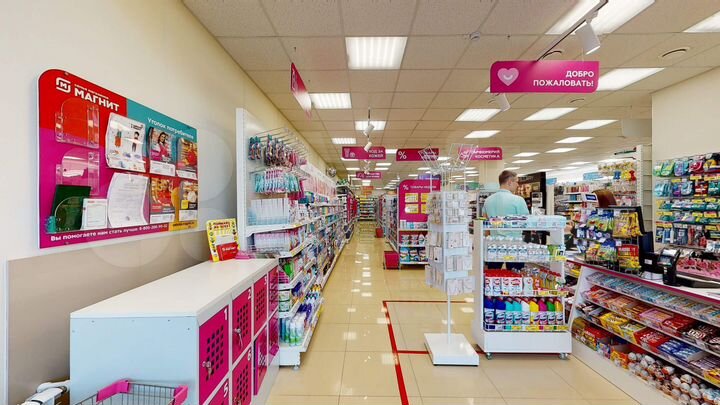 Торговое помещение с Магнит Косметик