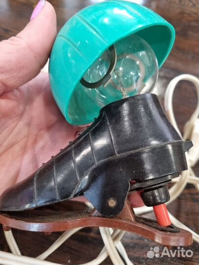 Светильник СССР рабочий Футбольная бутса и