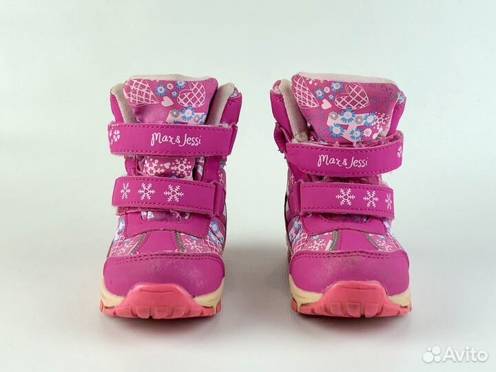 Зимние ботинки дутики для девочки 21 размер